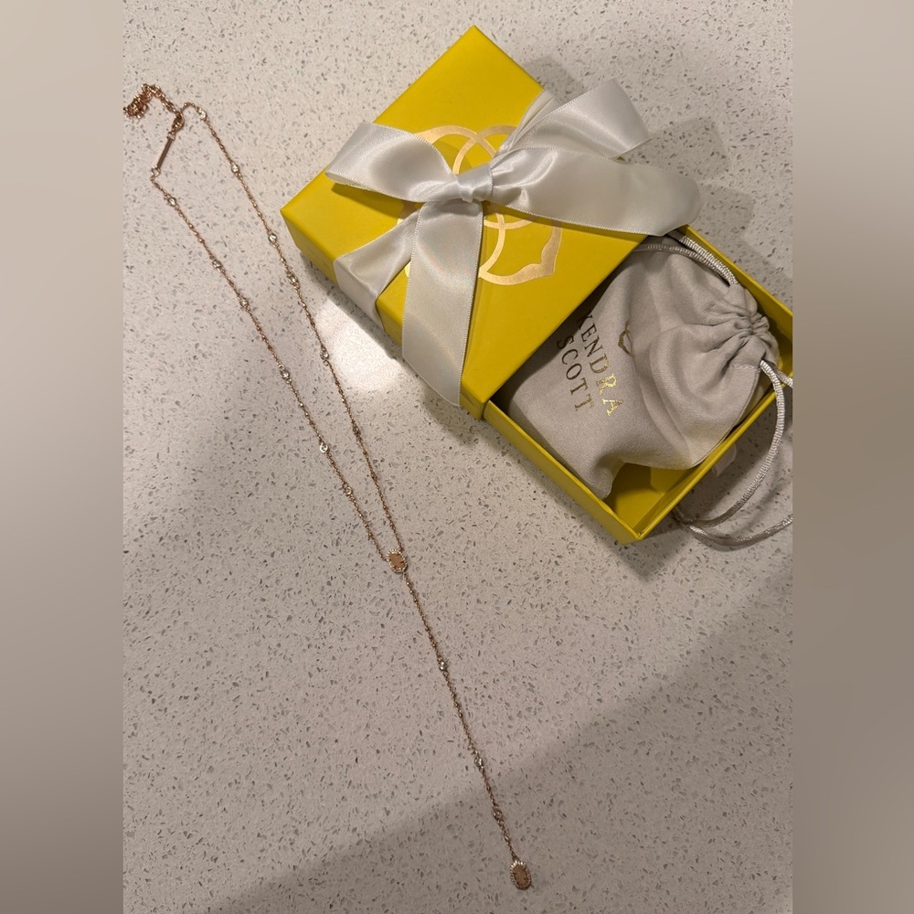 Kendra Scott Rose Gold Necklace